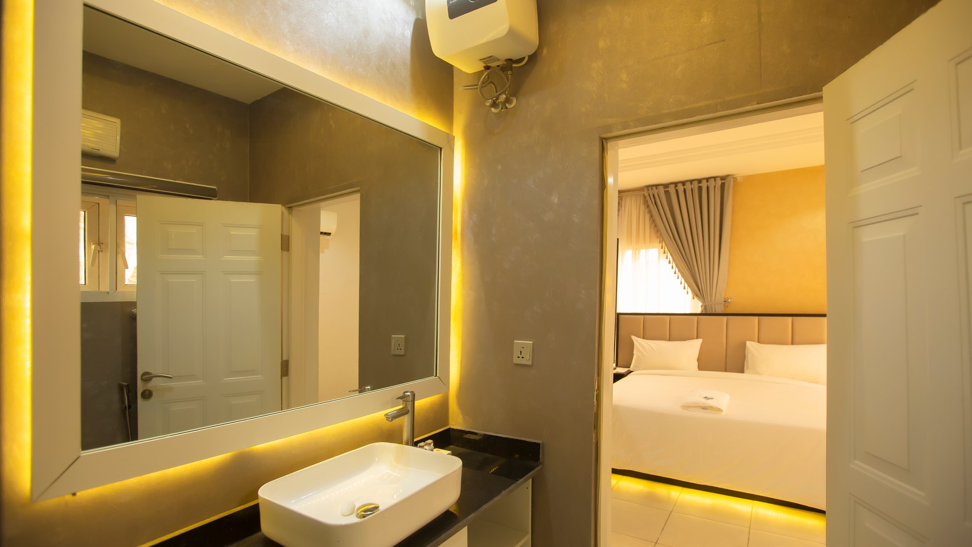 Ambassadorial Suite elegant bedroom with premium finishes