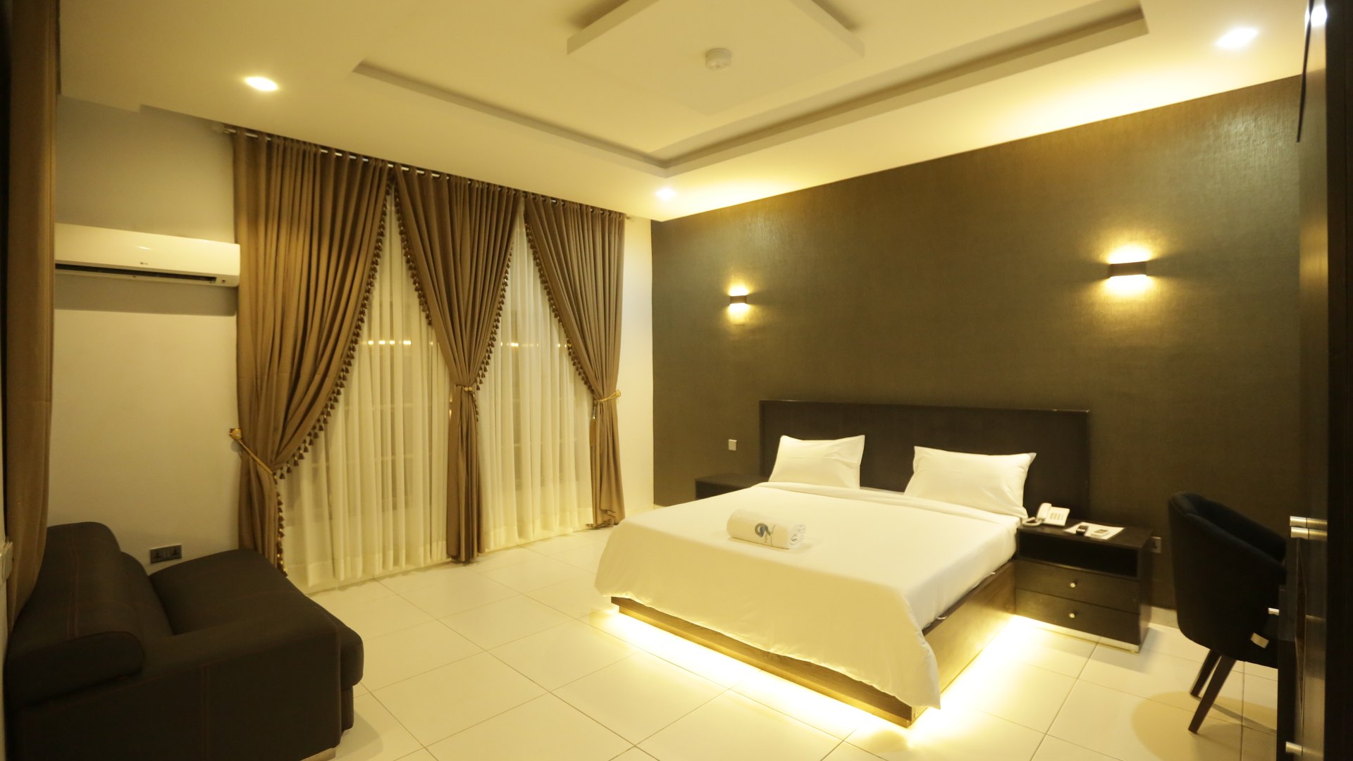 Executive Suite modern interior with workspace