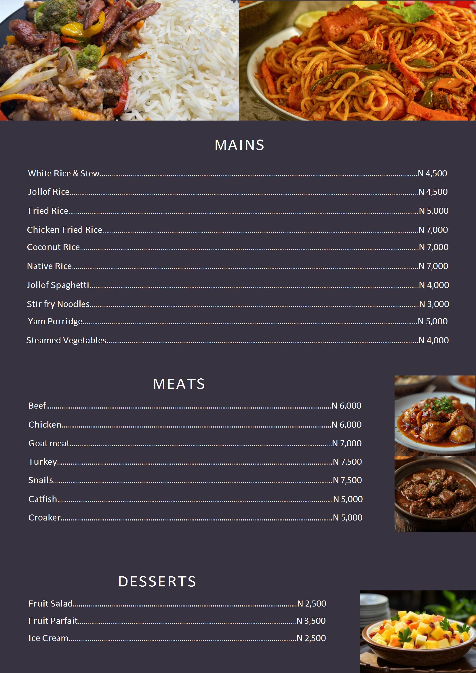 Mains — visual preview